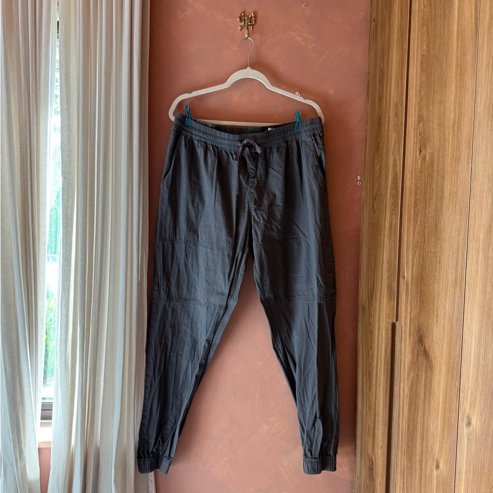 Men's Grey Jogger Pants - Drawstring